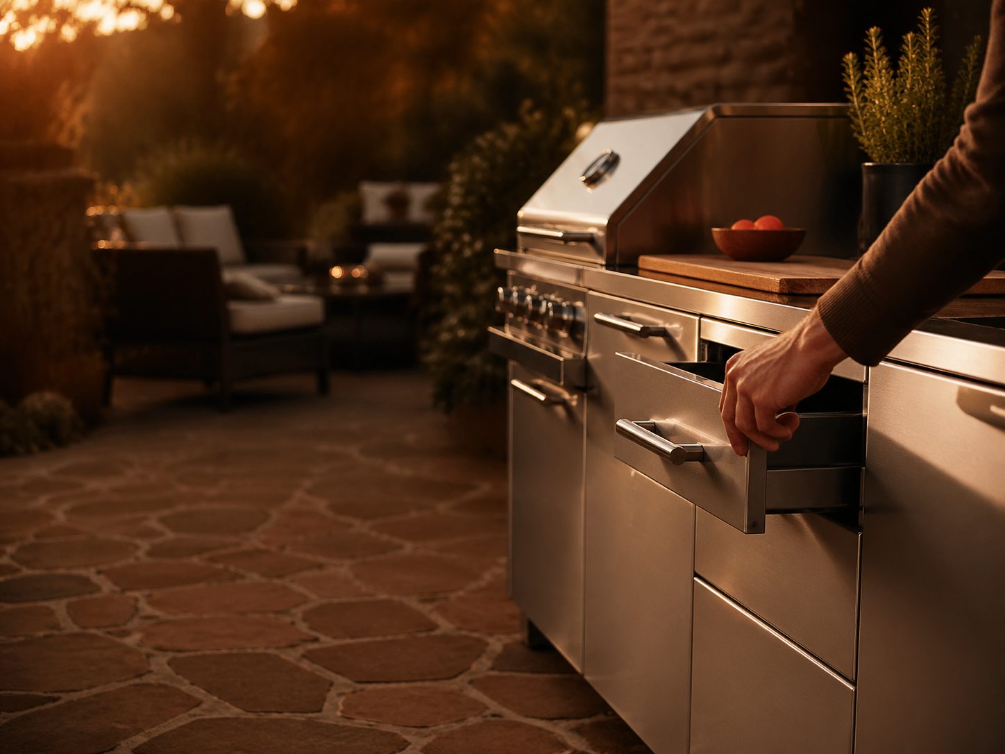 Outdoor Kitchen in premium outdoor kitchen context, Grill Island